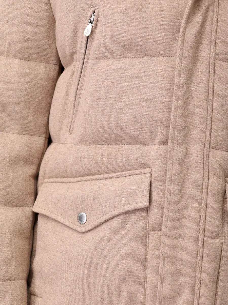 Пуховик кашемировый