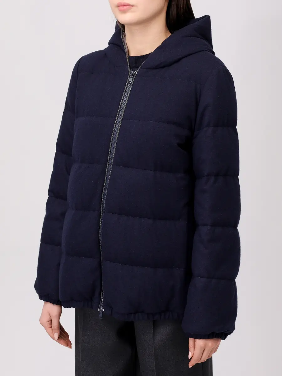 Пуховик кашемировый