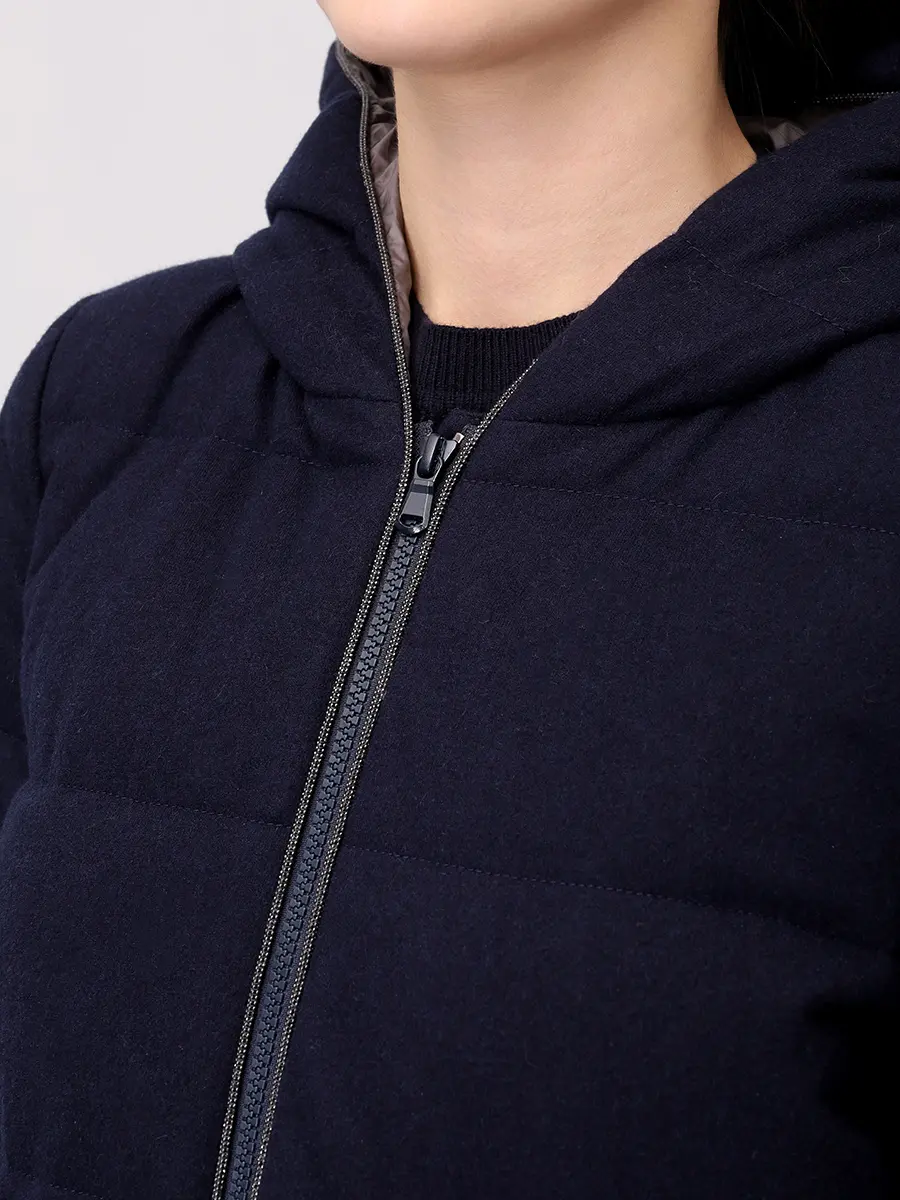 Пуховик кашемировый