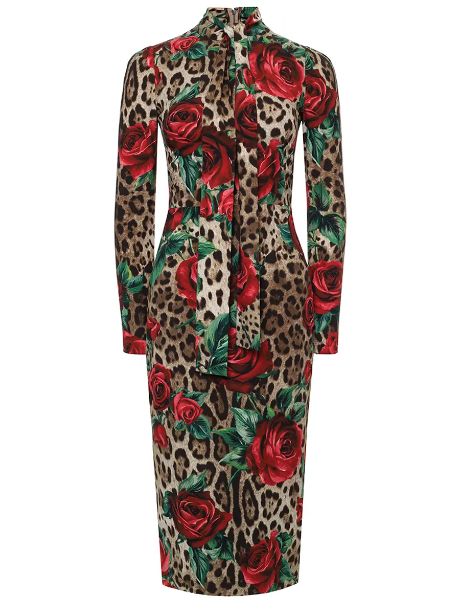 Платье шелковое