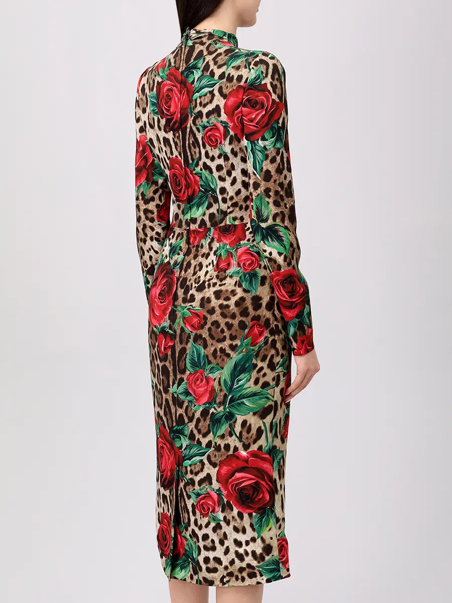 Платье шелковое