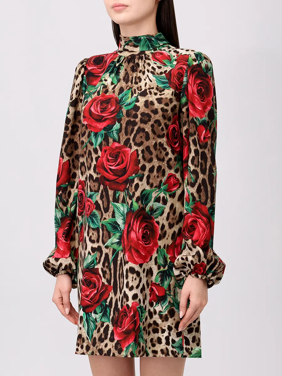 Платье шелковое