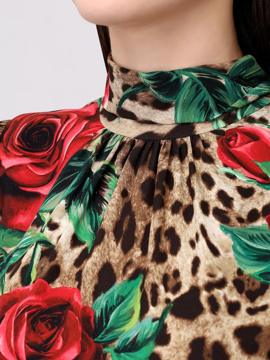 Платье шелковое