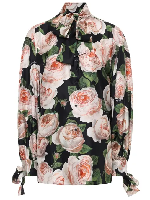 Блуза шелковая DOLCE & GABBANA