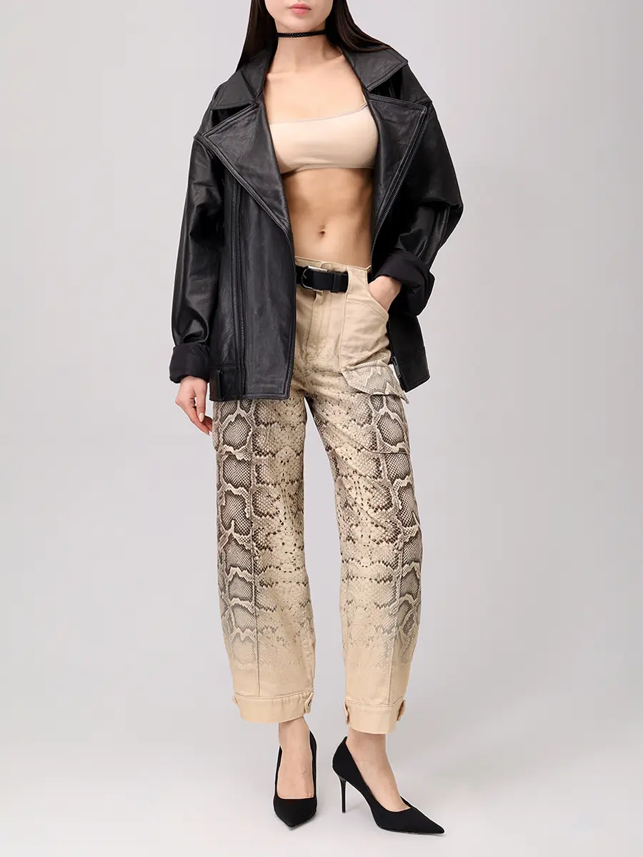 Брюки-карго хлопковые