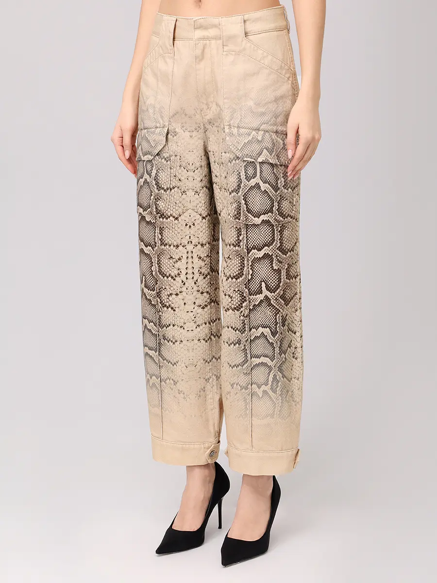 Брюки-карго хлопковые