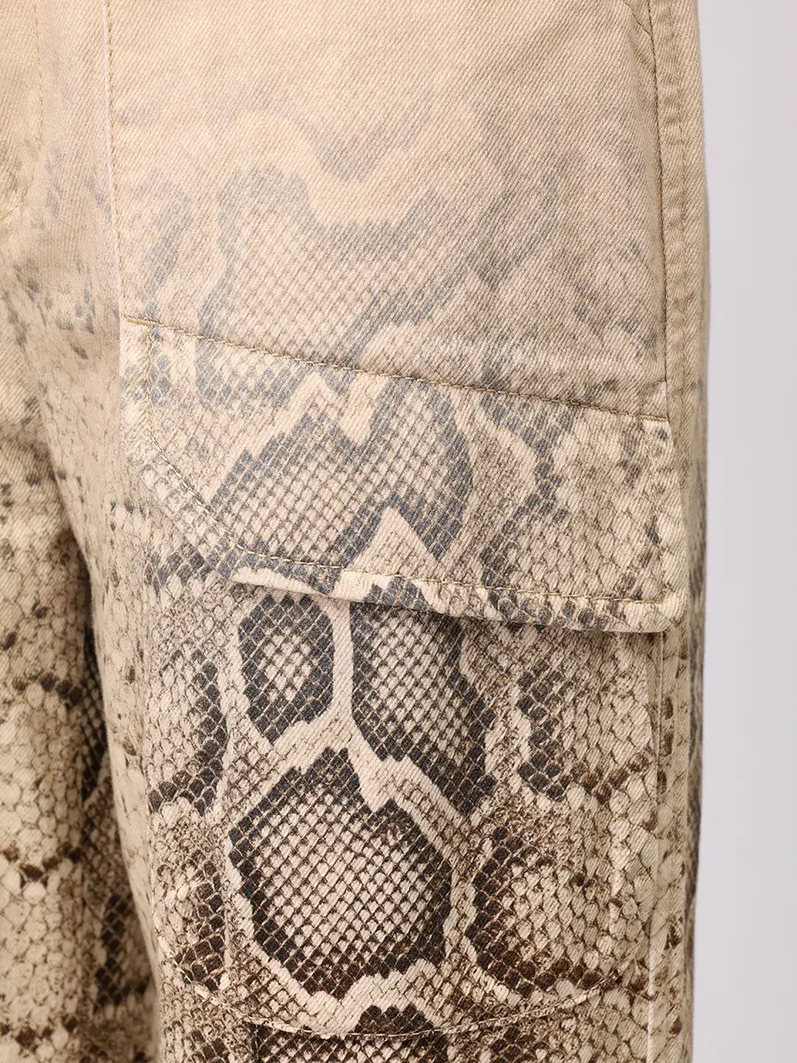 Брюки-карго хлопковые