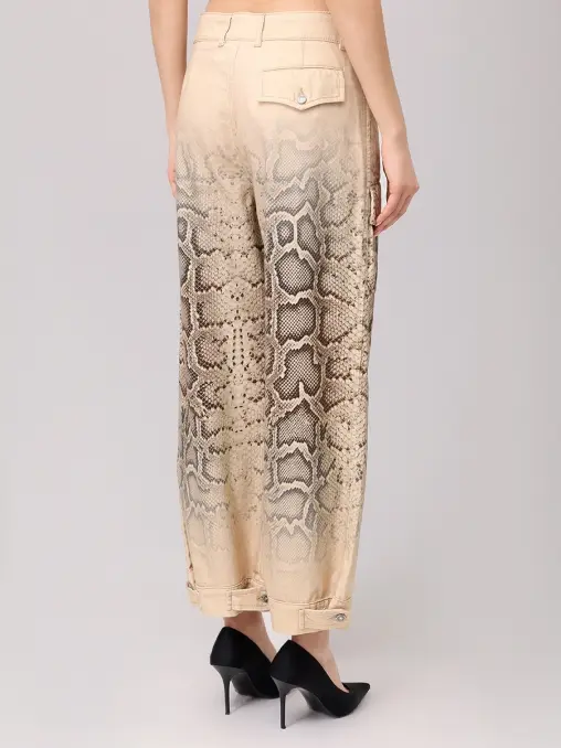 Брюки-карго хлопковые ERMANNO SCERVINO