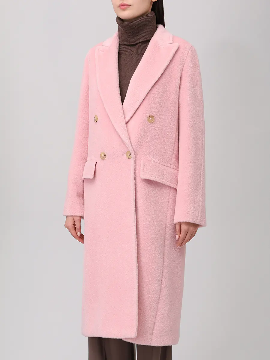 Пальто из шерсти альпака