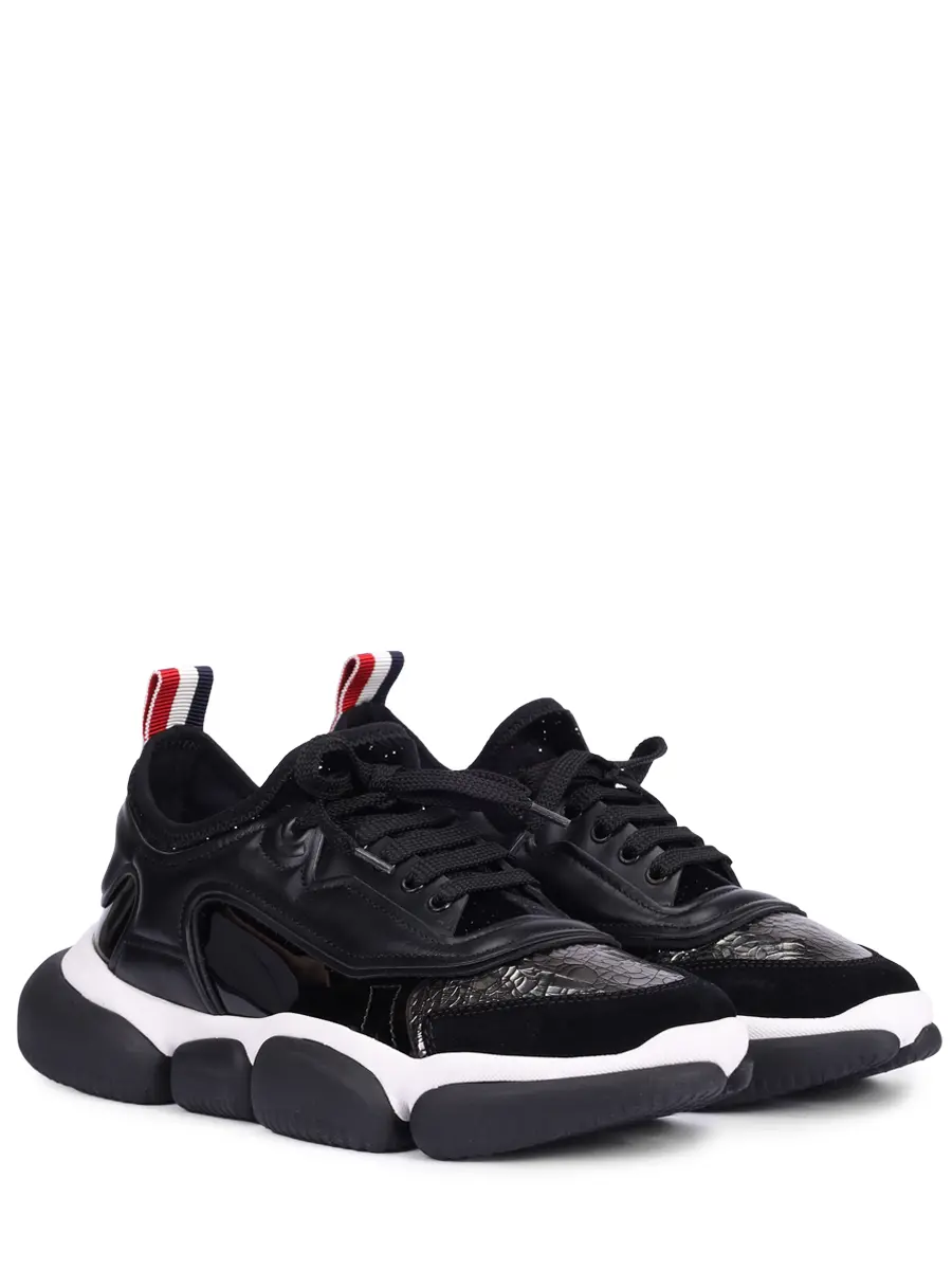 Кроссовки кожаные