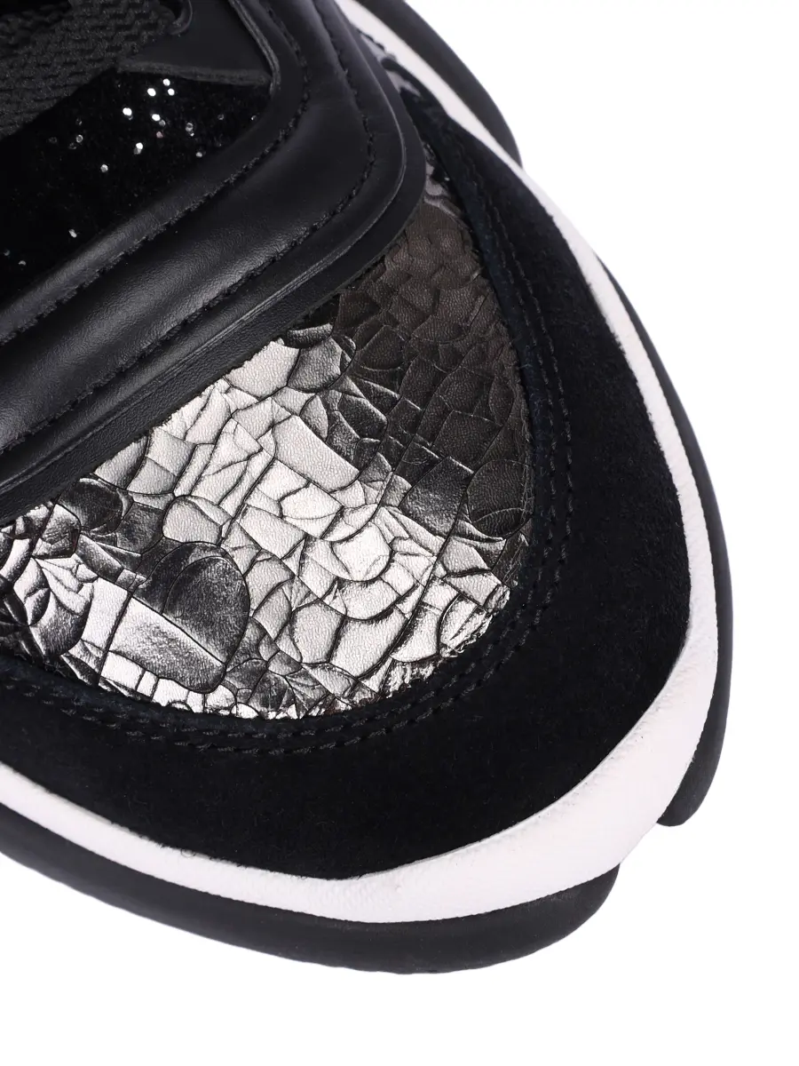 Кроссовки кожаные