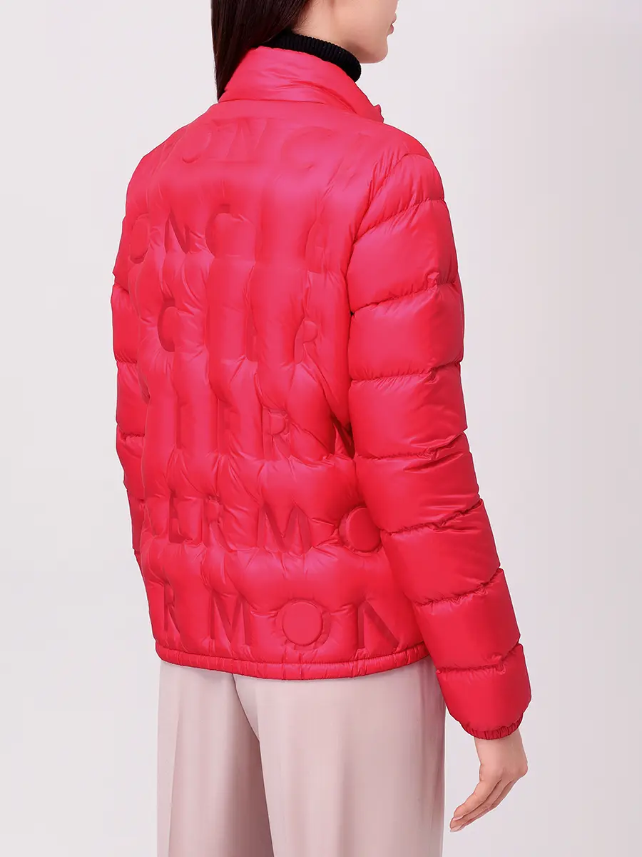 Пуховик однотонный