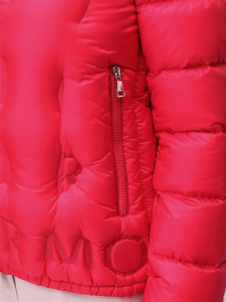 Пуховик однотонный