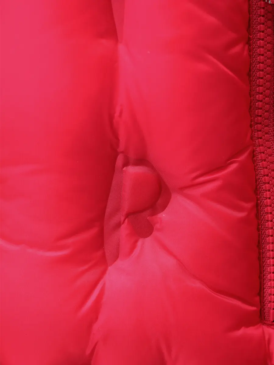 Пуховик однотонный