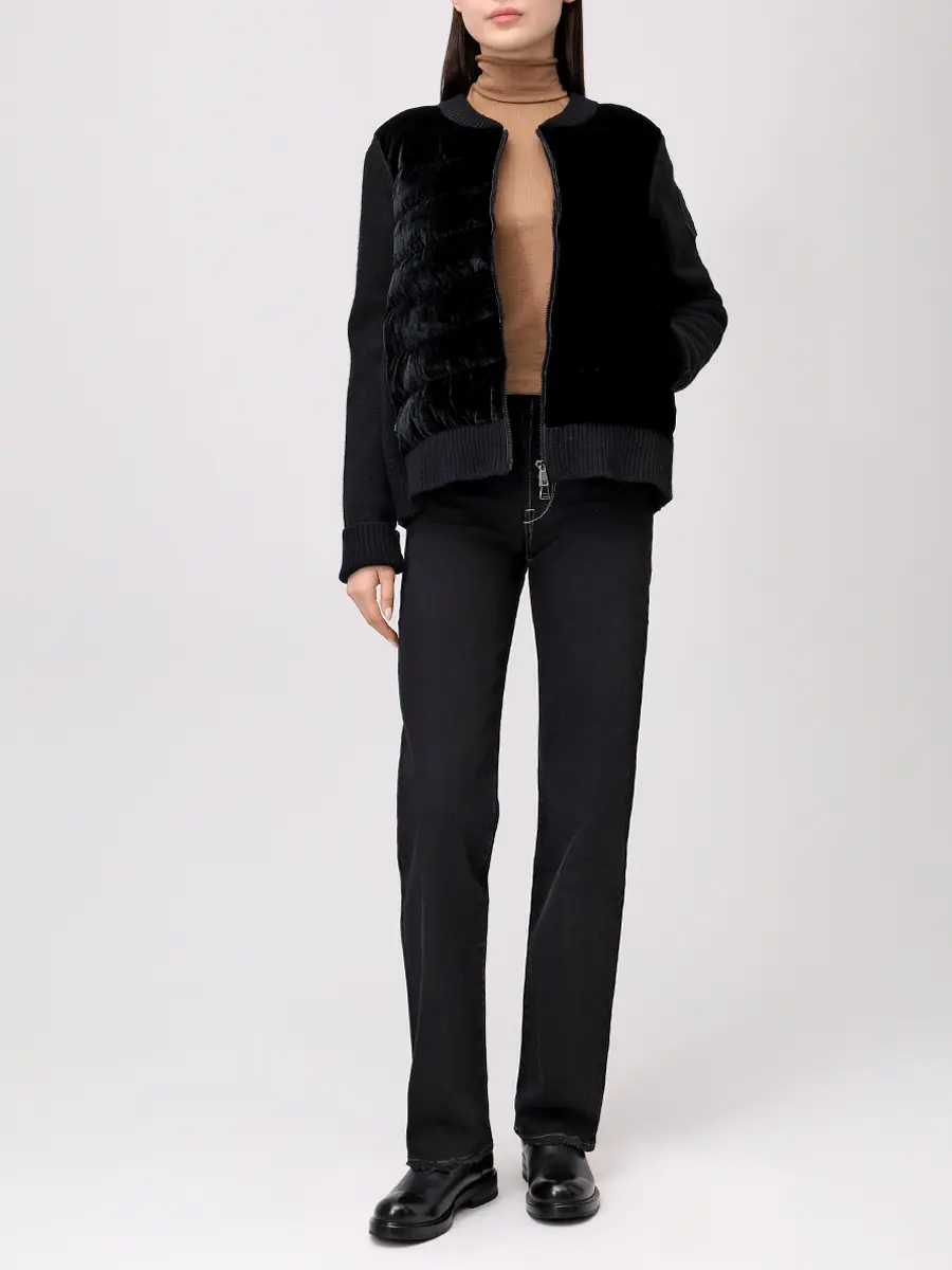 Кардиган комбинированный