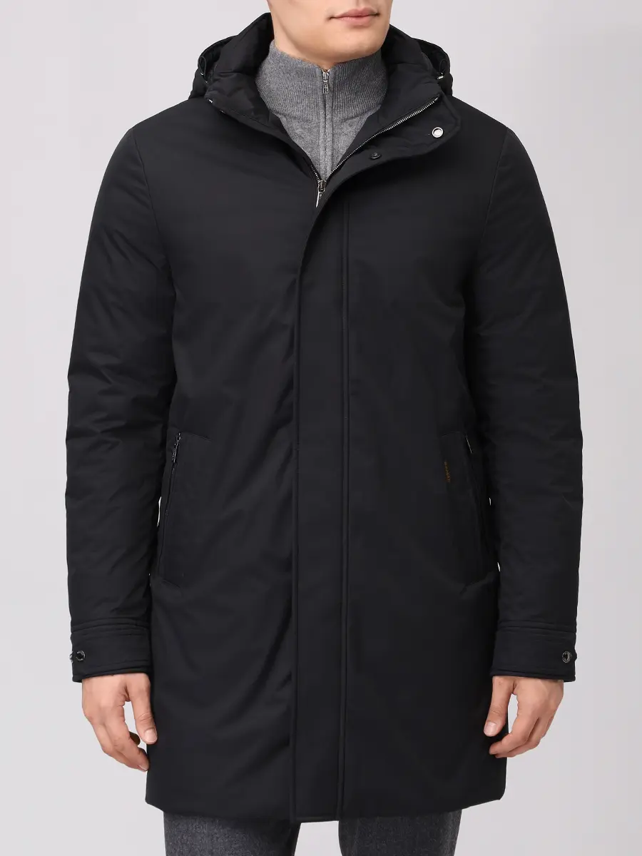 Парка однотонная