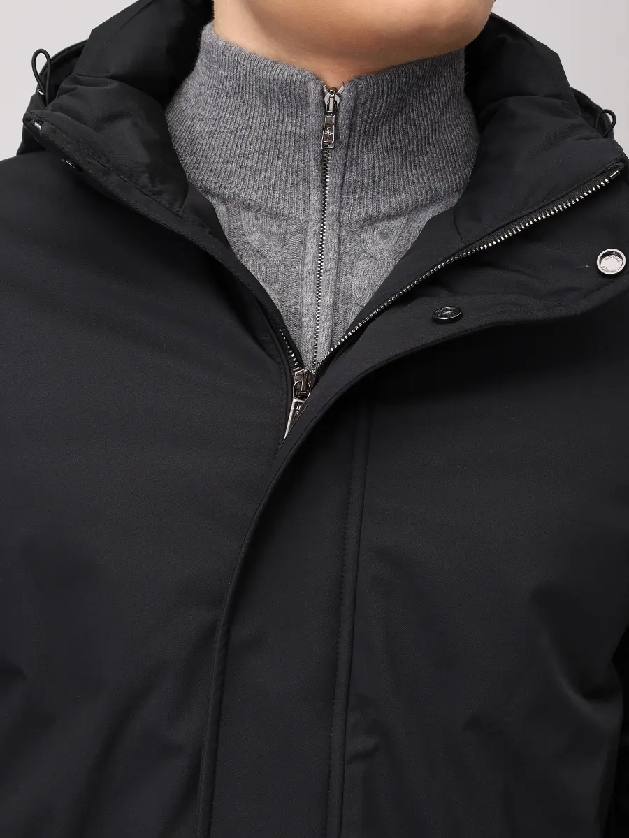 Парка однотонная