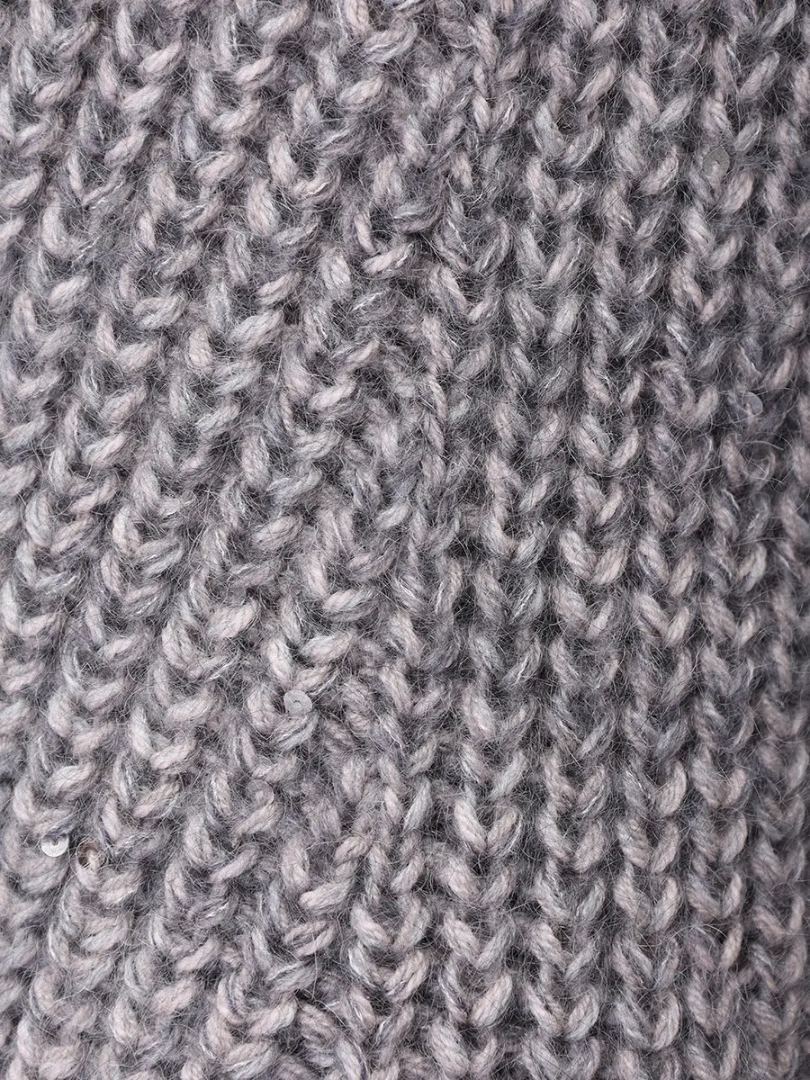 Кардиган вязаный с мехом