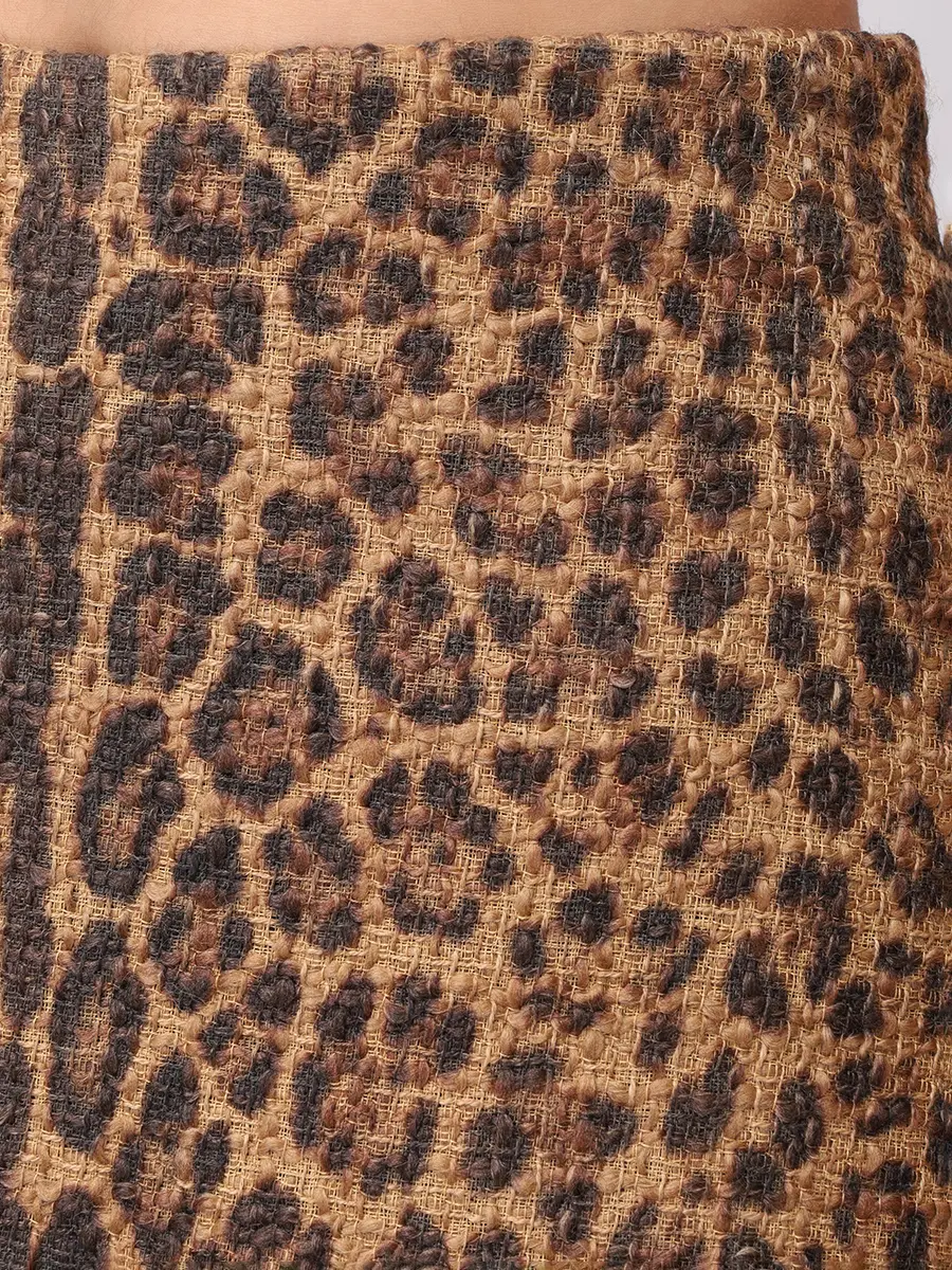 Юбка-шорты из шерсти и хлопка