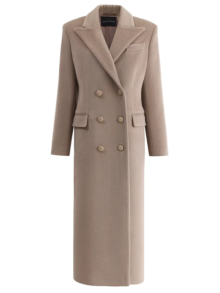 Пальто шерстяное