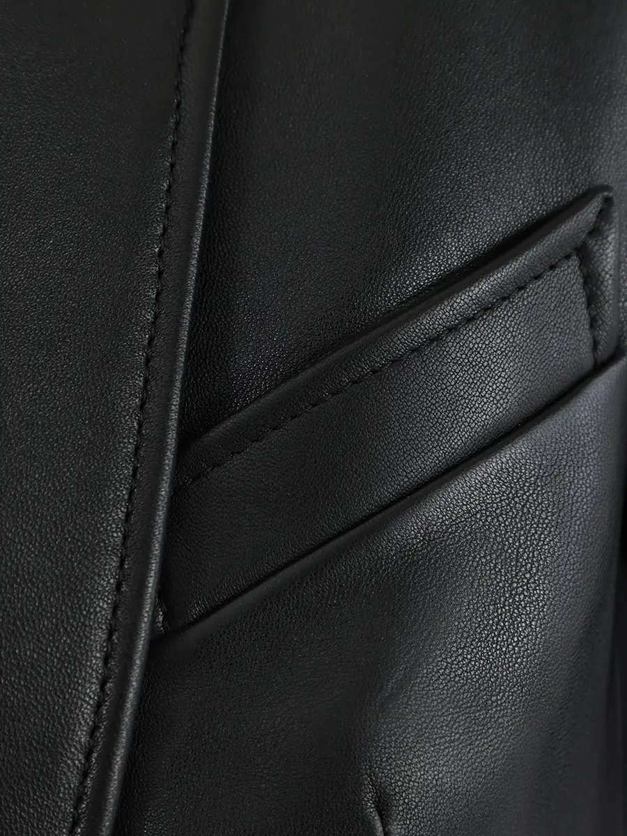 Жакет кожаный