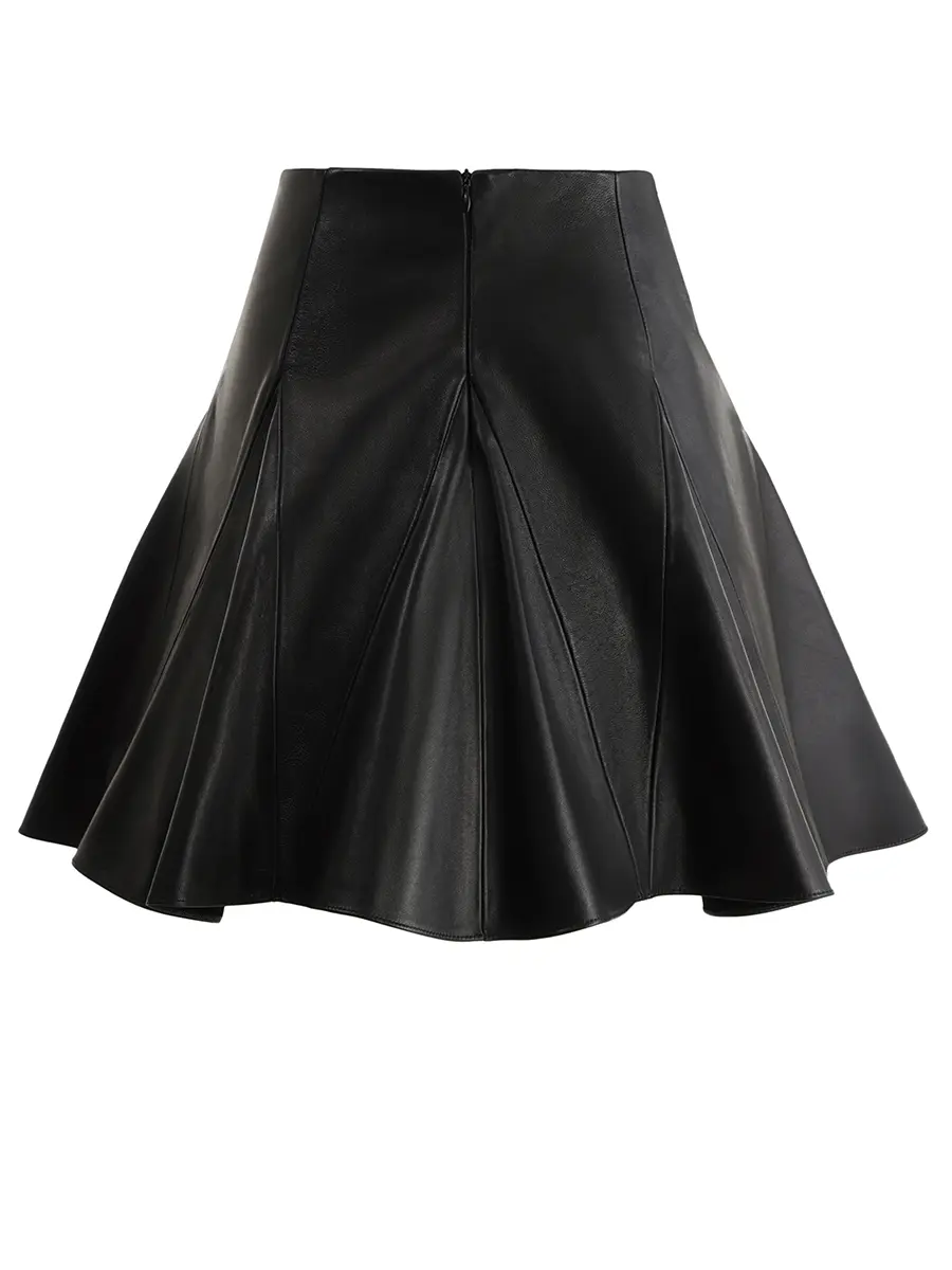 Юбка кожаная