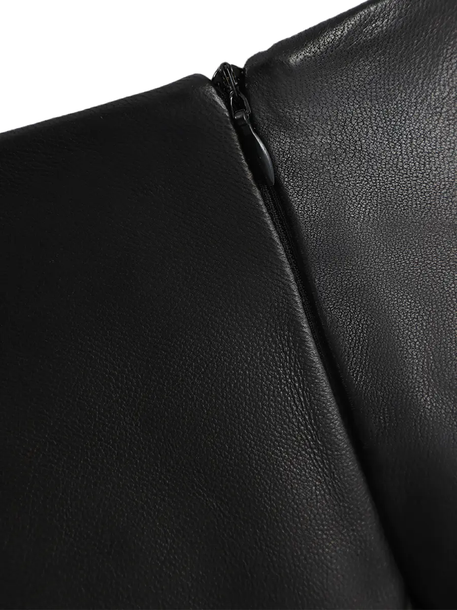 Юбка кожаная