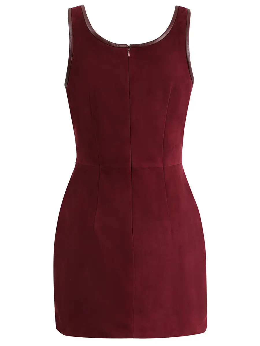 Платье замшевое