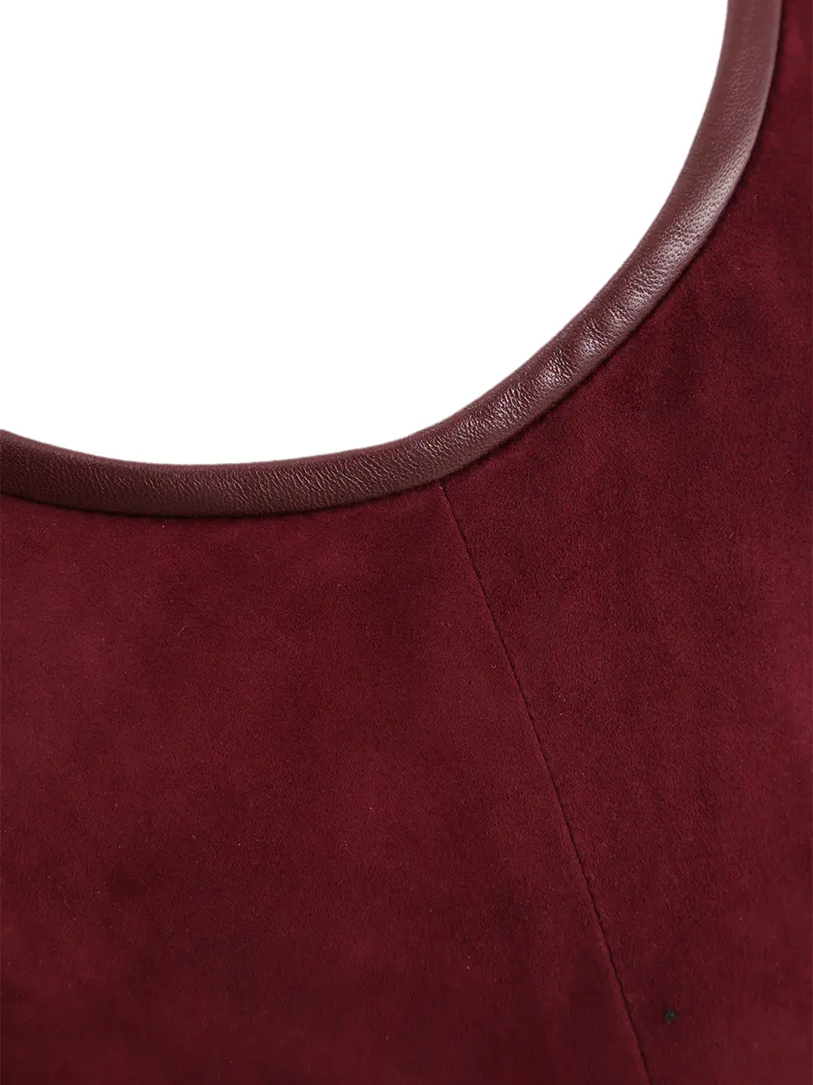 Платье замшевое