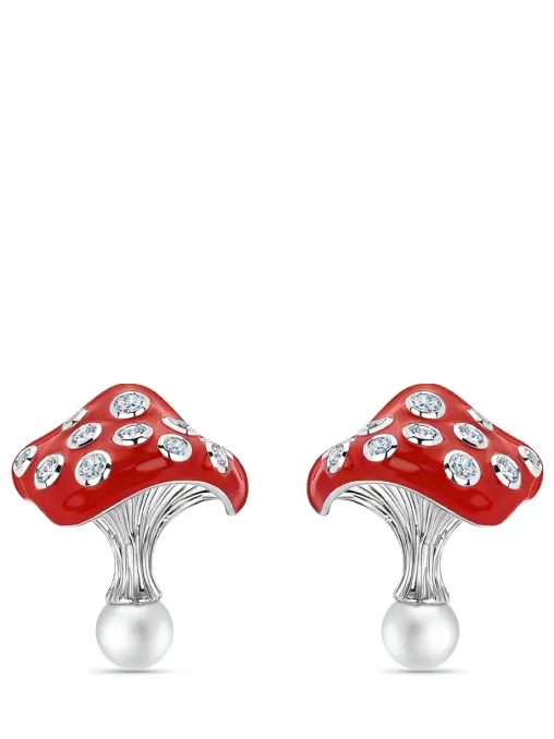 Серьги-пусеты «Волшебные грибы» ROMAN NIKONOV