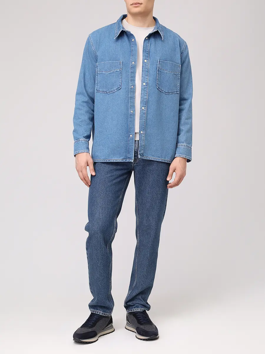 Рубашка Regular Fit джинсовая