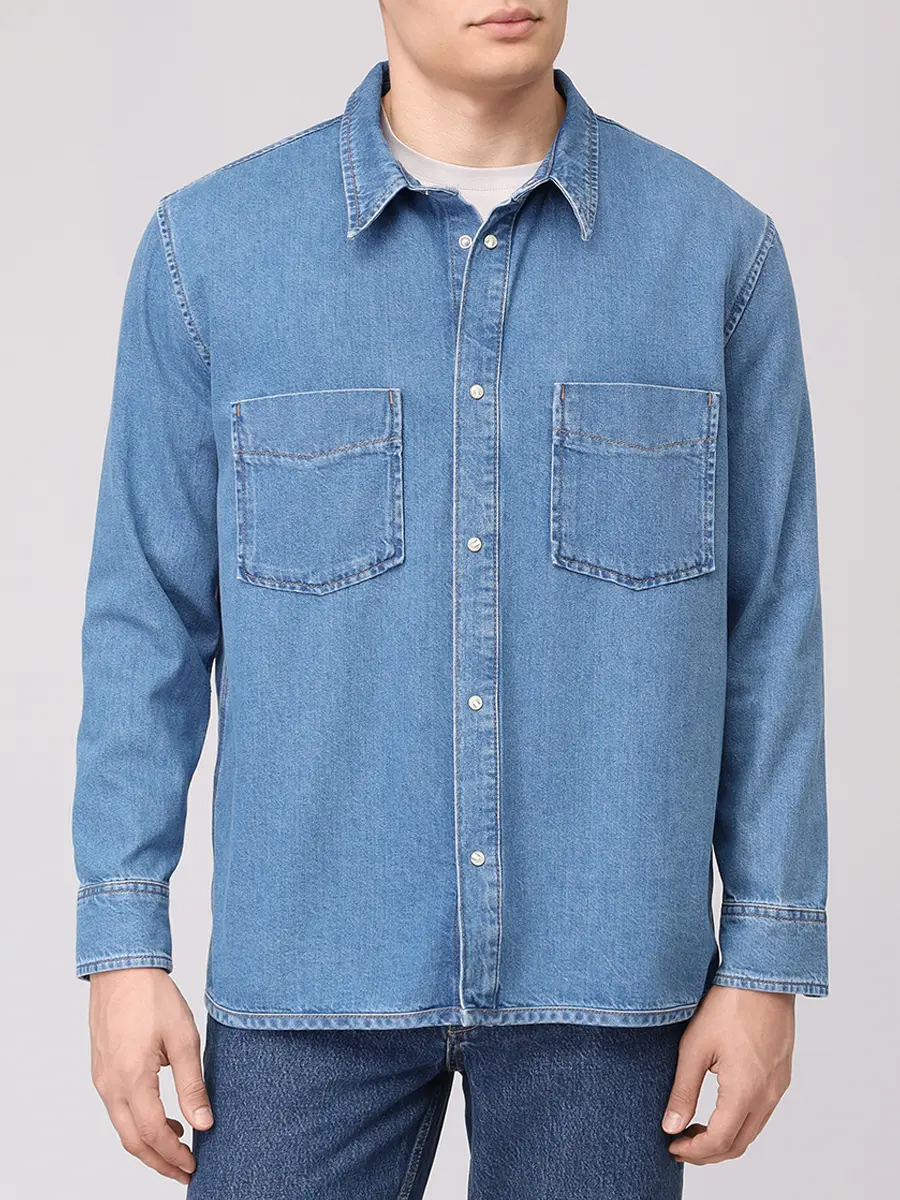 Рубашка Regular Fit джинсовая