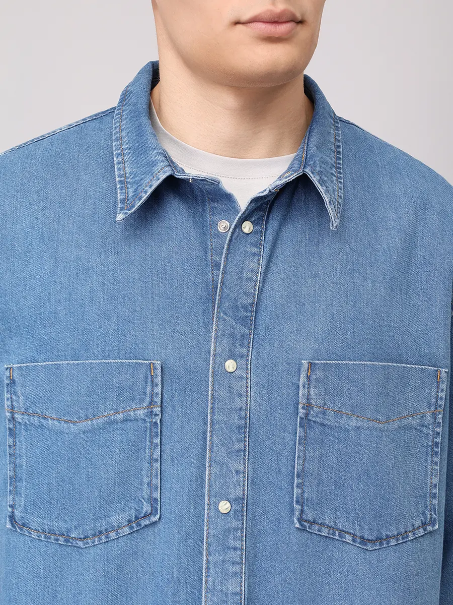 Рубашка Regular Fit джинсовая