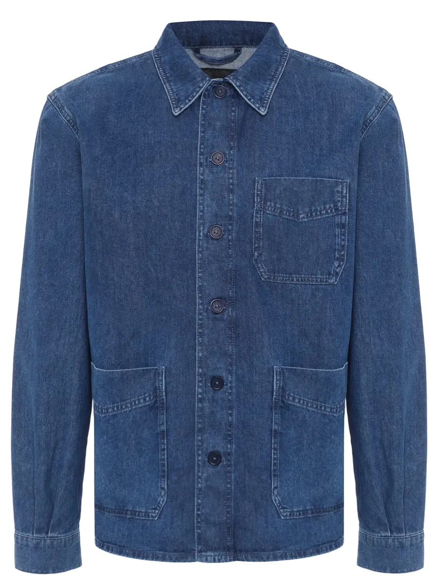 Рубашка Regular Fit джинсовая