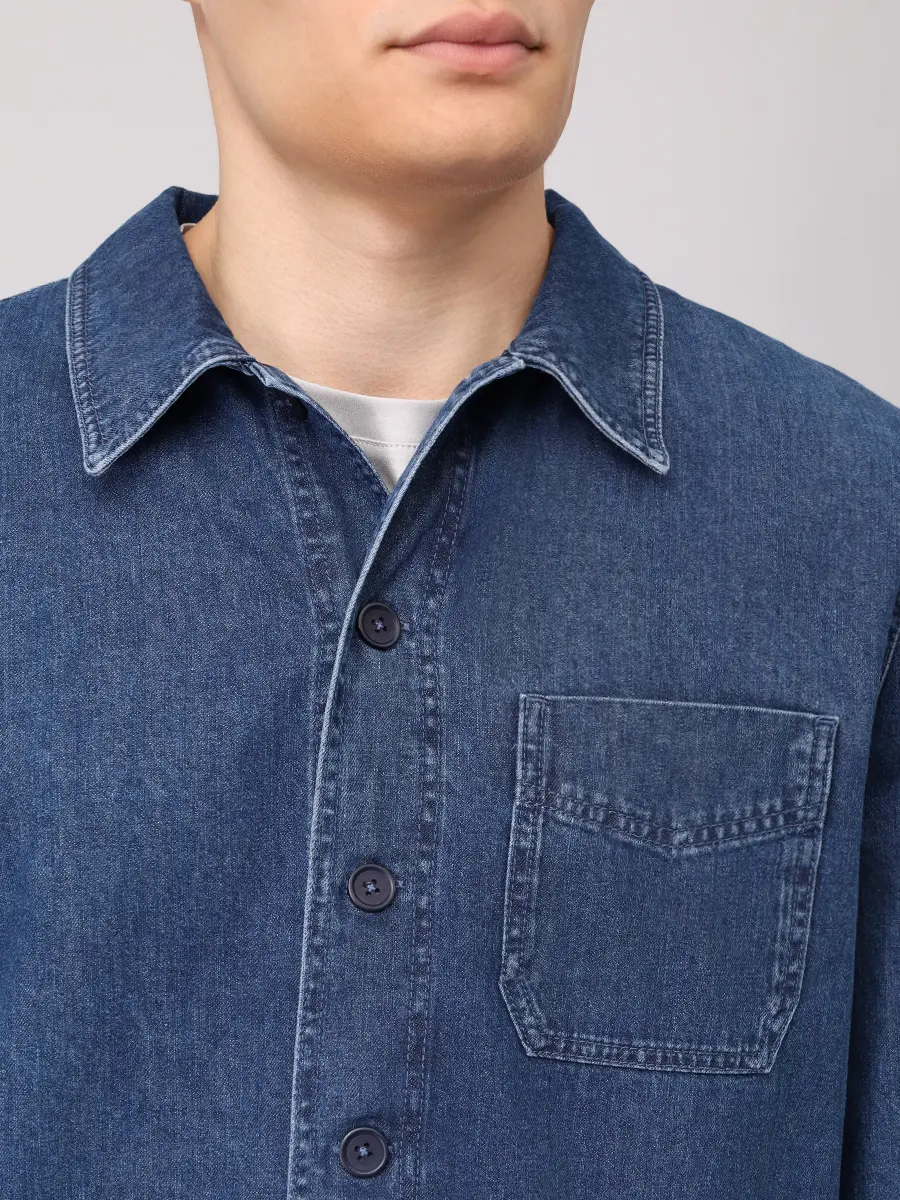 Рубашка Regular Fit джинсовая