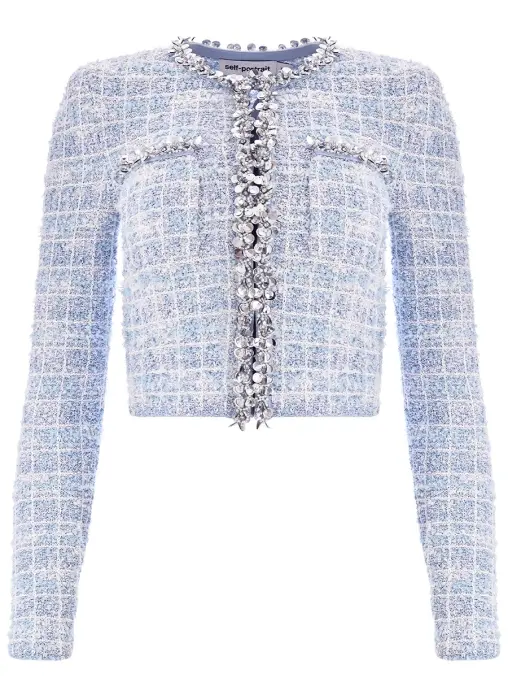 Жакет в клетку SELF-PORTRAIT