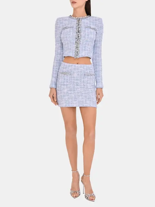 Жакет в клетку SELF-PORTRAIT