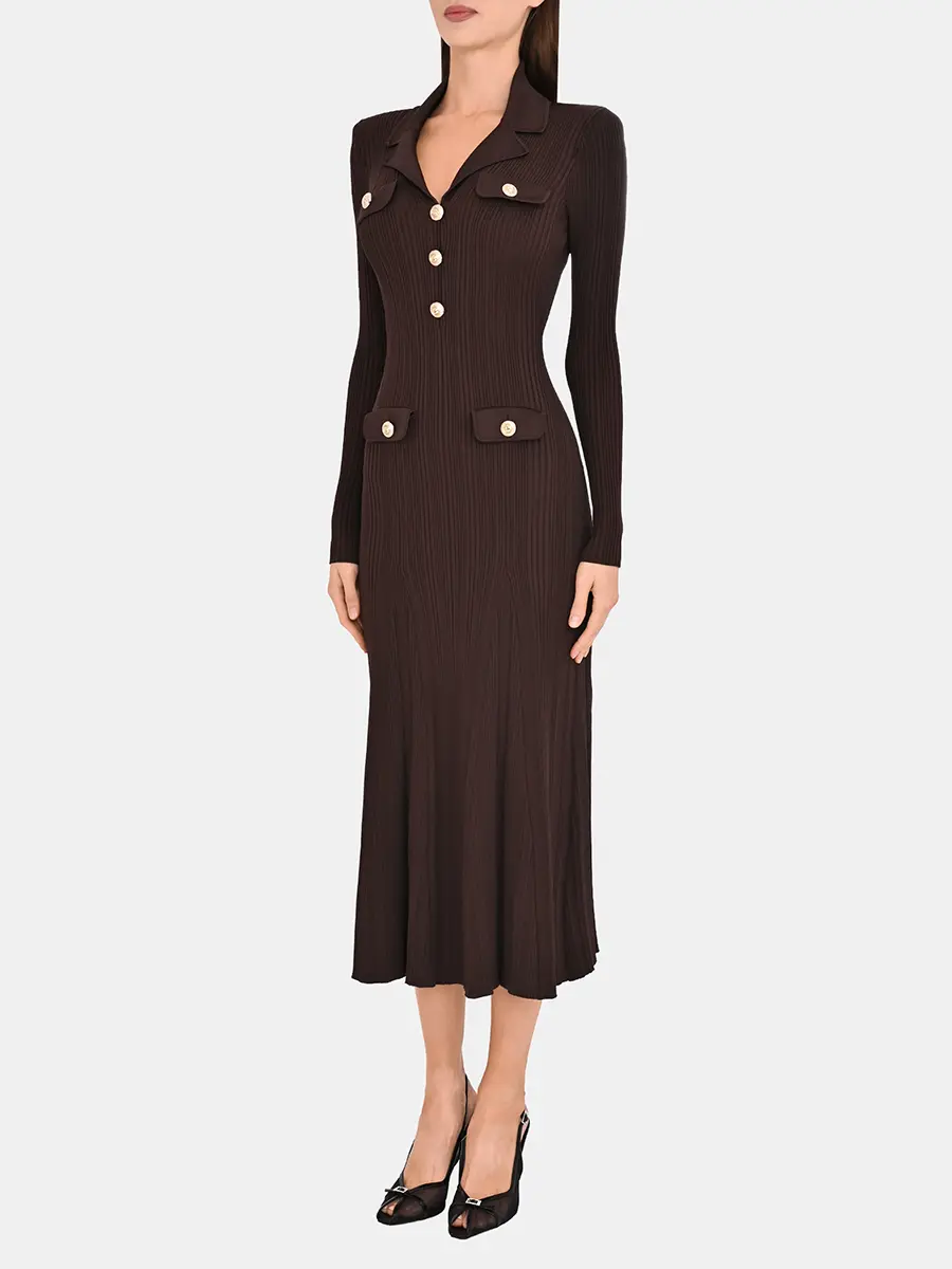 Платье однотонное