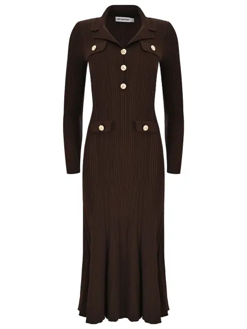 Платье однотонное SELF-PORTRAIT