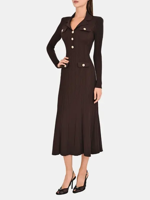 Платье однотонное SELF-PORTRAIT