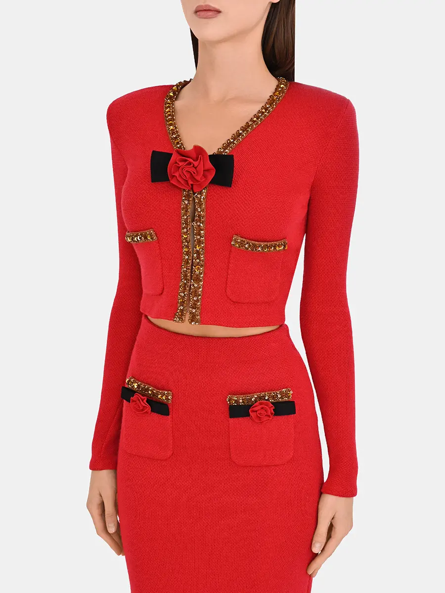 Жакет однотонный