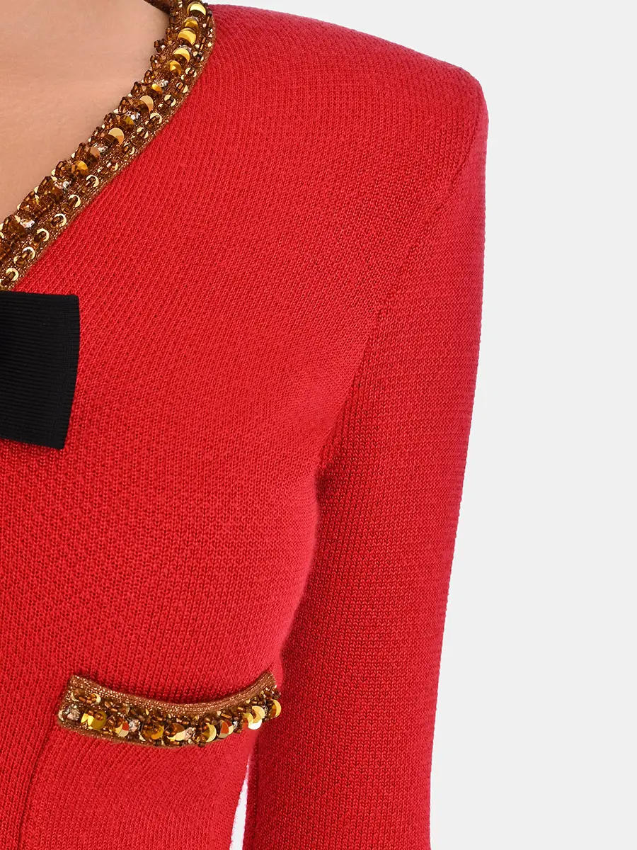 Жакет однотонный