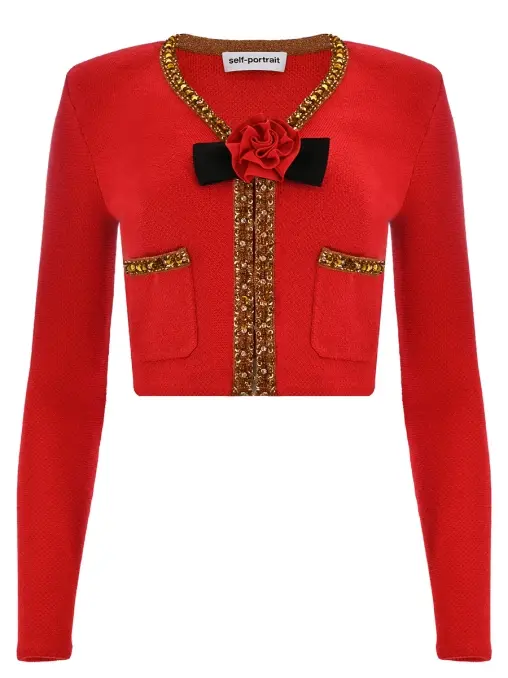 Жакет однотонный SELF-PORTRAIT