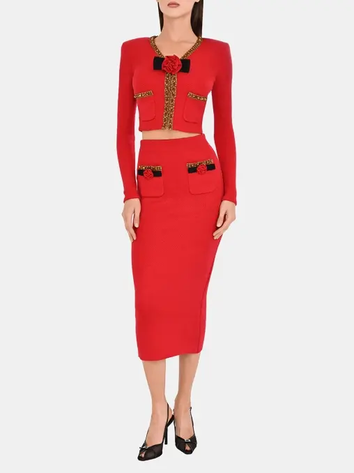 Жакет однотонный SELF-PORTRAIT