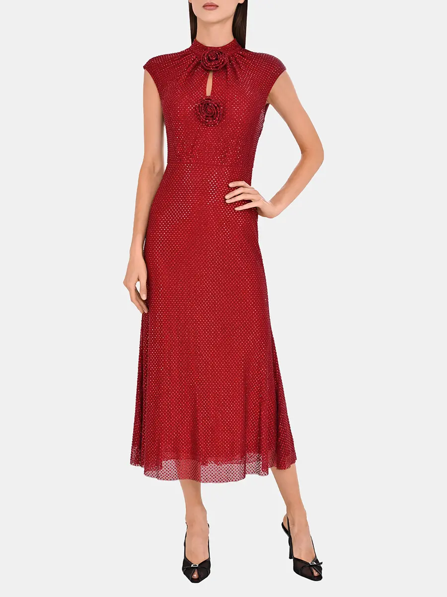 Платье однотонное