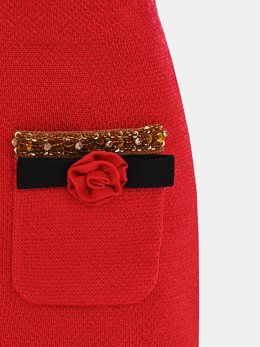 Юбка однотонная