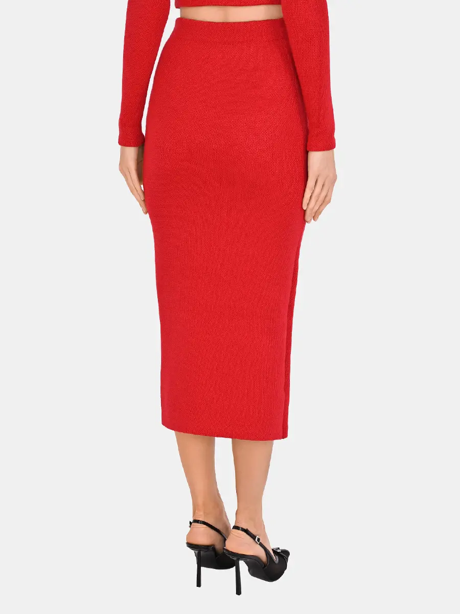 Юбка однотонная