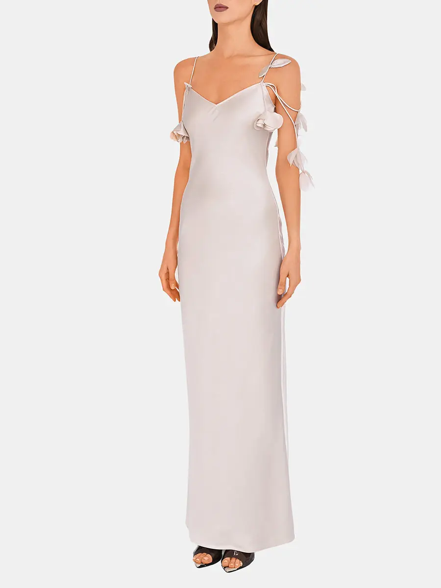 Платье однотонное