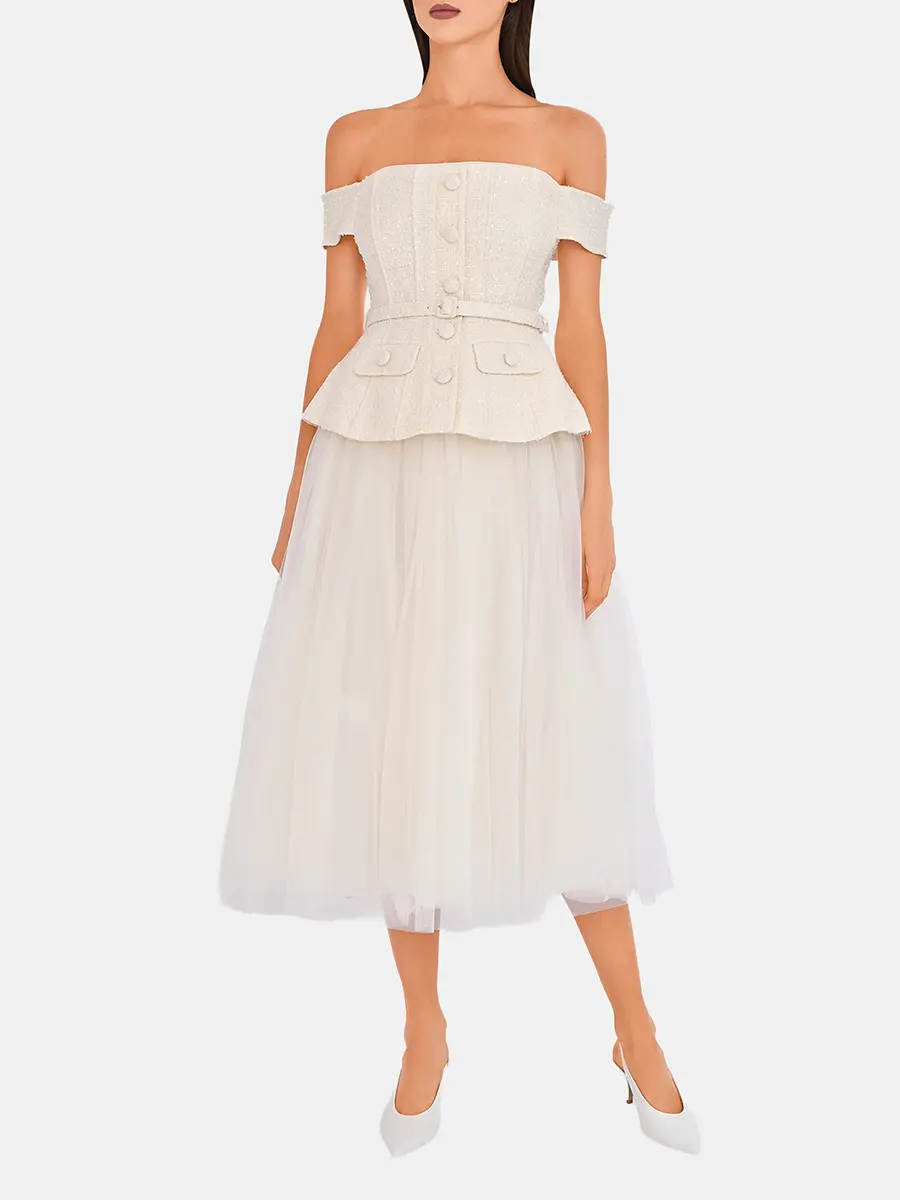 Платье однотонное