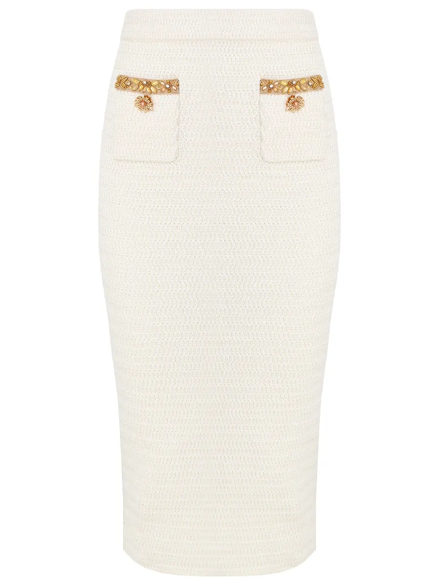 Юбка однотонная